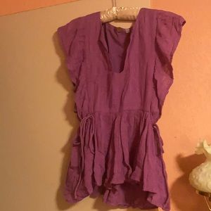 Free People one gauze blouse